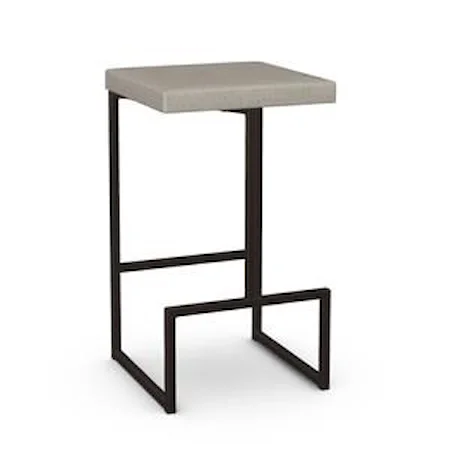 Customizable Backless Counter Height Stool with Upholstered Seat